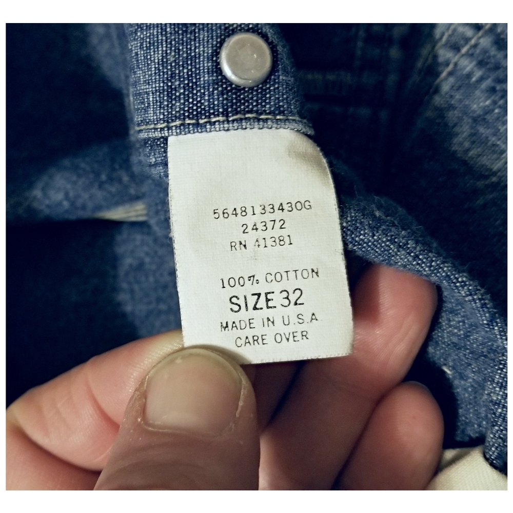 DOUBLE RL RALPH LAUREN RRL TRUE VINTAGE 1990's DENIM OVERALLS- SIZE 32" - Picture 9 of 11